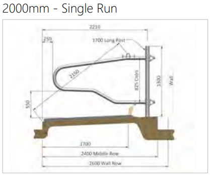 Ultima® Cubicle  - 2000mm - Single Run